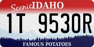ID license plate 1T9530R