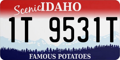 ID license plate 1T9531T