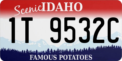 ID license plate 1T9532C