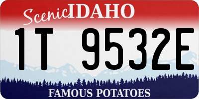 ID license plate 1T9532E