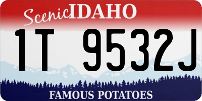 ID license plate 1T9532J