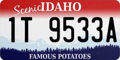 ID license plate 1T9533A