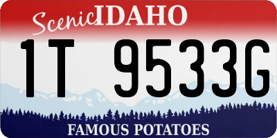 ID license plate 1T9533G
