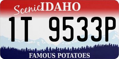 ID license plate 1T9533P