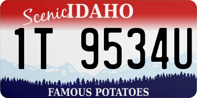 ID license plate 1T9534U