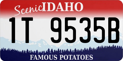 ID license plate 1T9535B