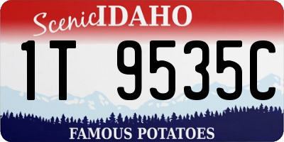 ID license plate 1T9535C