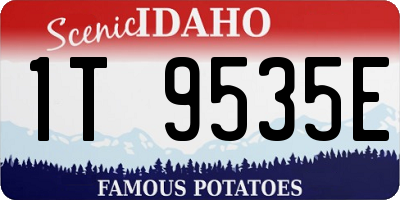 ID license plate 1T9535E