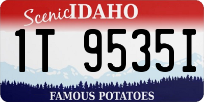 ID license plate 1T9535I