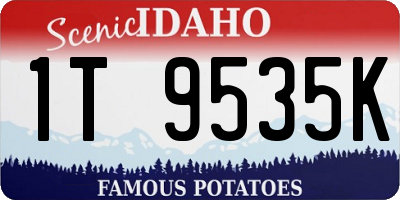 ID license plate 1T9535K