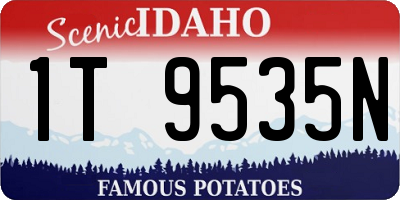 ID license plate 1T9535N