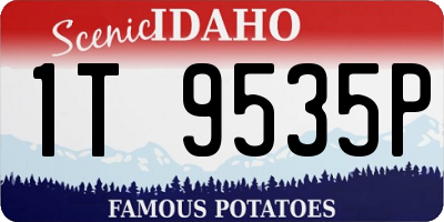 ID license plate 1T9535P