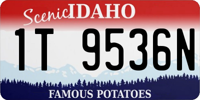 ID license plate 1T9536N