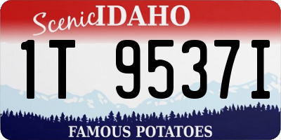 ID license plate 1T9537I