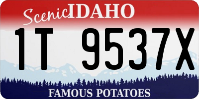 ID license plate 1T9537X