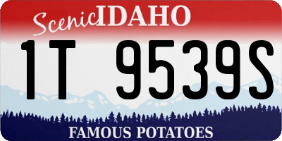 ID license plate 1T9539S