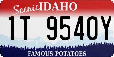 ID license plate 1T9540Y