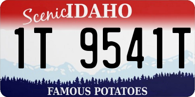 ID license plate 1T9541T