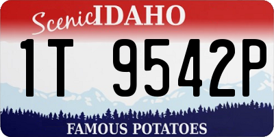 ID license plate 1T9542P