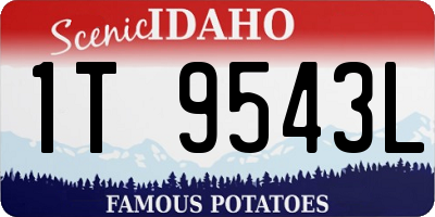 ID license plate 1T9543L