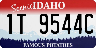 ID license plate 1T9544C