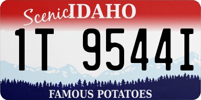 ID license plate 1T9544I