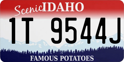 ID license plate 1T9544J