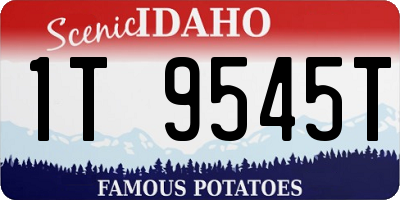 ID license plate 1T9545T