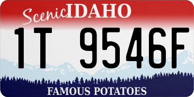 ID license plate 1T9546F