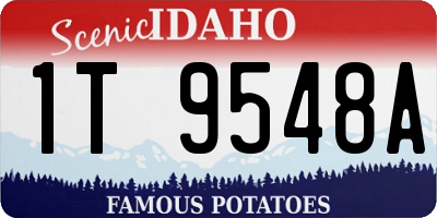 ID license plate 1T9548A