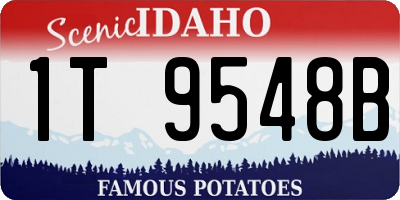 ID license plate 1T9548B