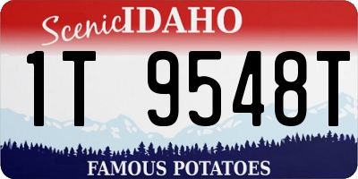 ID license plate 1T9548T