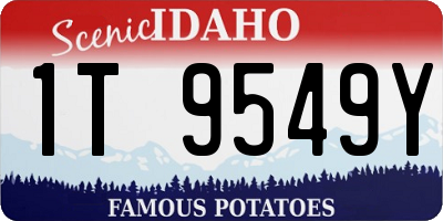 ID license plate 1T9549Y