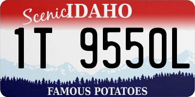 ID license plate 1T9550L