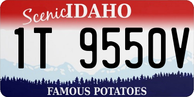 ID license plate 1T9550V