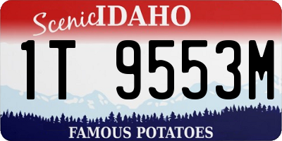 ID license plate 1T9553M