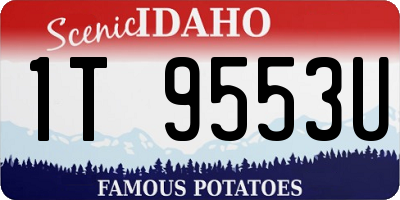 ID license plate 1T9553U