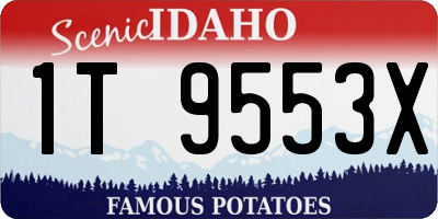 ID license plate 1T9553X