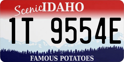 ID license plate 1T9554E
