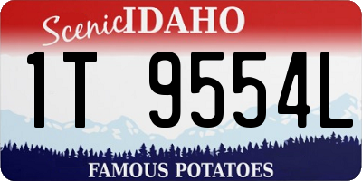 ID license plate 1T9554L