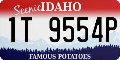 ID license plate 1T9554P