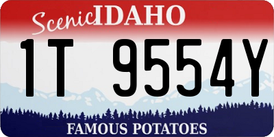 ID license plate 1T9554Y