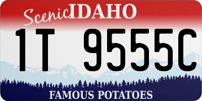 ID license plate 1T9555C