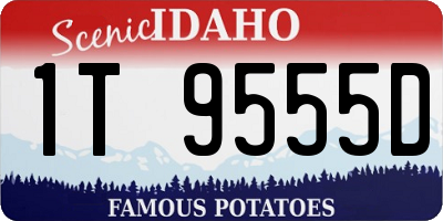 ID license plate 1T9555D