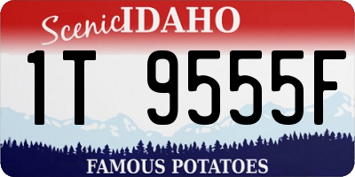ID license plate 1T9555F