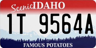 ID license plate 1T9564A