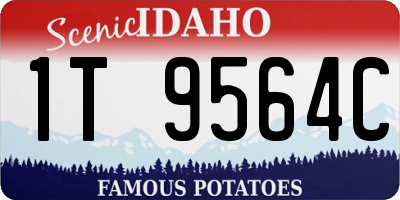 ID license plate 1T9564C