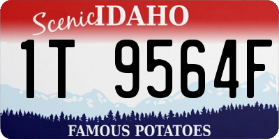 ID license plate 1T9564F
