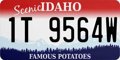 ID license plate 1T9564W