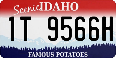 ID license plate 1T9566H